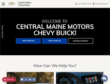 Tablet Screenshot of centralmainechevybuick.com